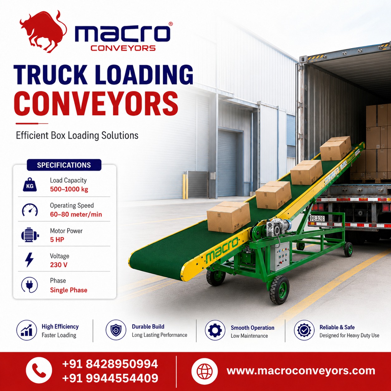 Truck Loading Conveyor Manufacturers in India